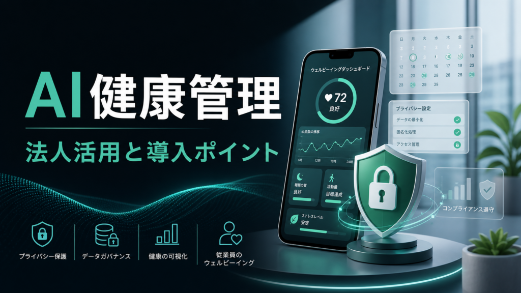 AI健康管理機能の法人活用と導入ポイント