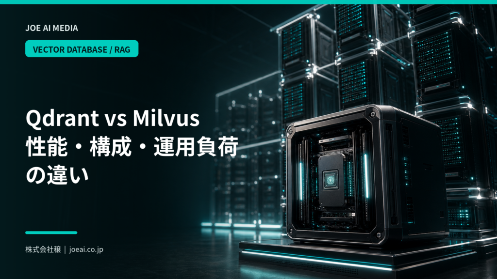 【2026年最新】QdrantとMilvusを比較｜性能・構成・運用負荷の違い