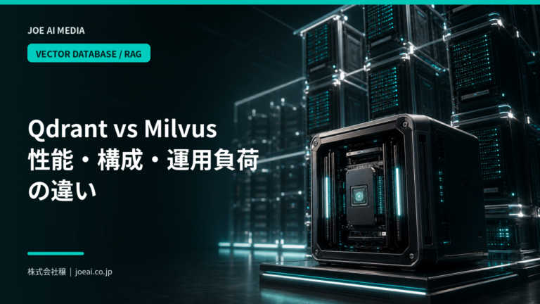 【2026年最新】QdrantとMilvusを比較|性能・構成・運用負荷の違い