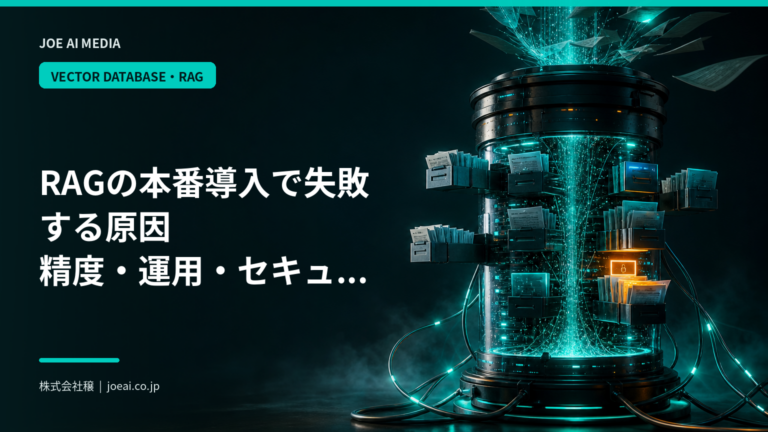 【2026年最新】RAGの本番導入で失敗する原因|精度・運用・セキュリティの対策